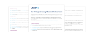 Strategic Sourcing Checklist for Recruiters mockup